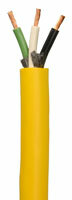 Power Cord 10-3 Yellow Non Marking Rubber- priced by ft
