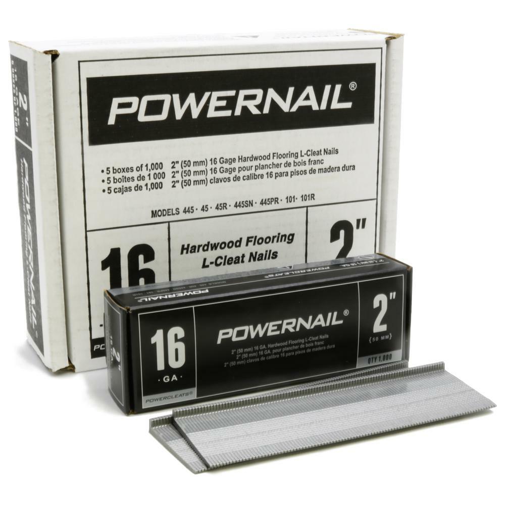 Powernail 2" 16 gage cleats - 5000 Box