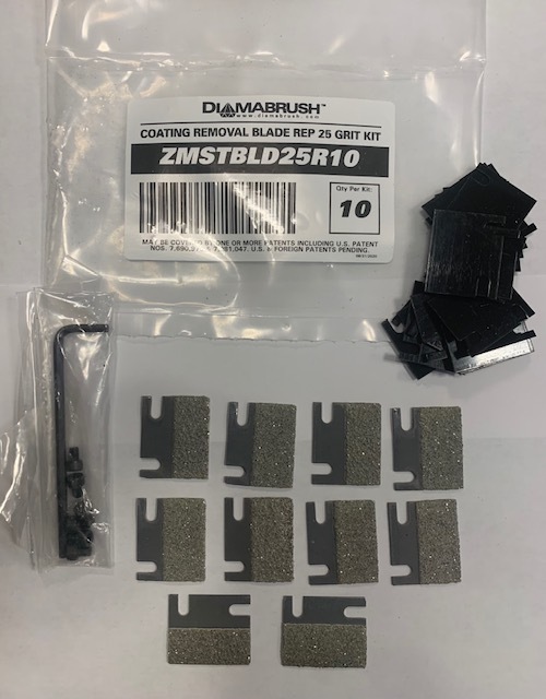Diamabrush by Malish 16" Coating Removal Tool - Mastic Repl. Blade Kit - 10 Blades