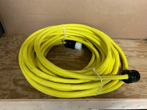 100 ft Power Cord 10/3 Yellow - non marking Rubber